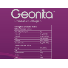 Geonita drink- Drinkable collagen with red cherry flavor 30 bottles