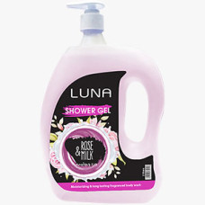 Luna Shower Gel Rose & Milk 2 Liters - شاور جل الاستحمام برائحة الورد والحليب من لونا 2 لتر
